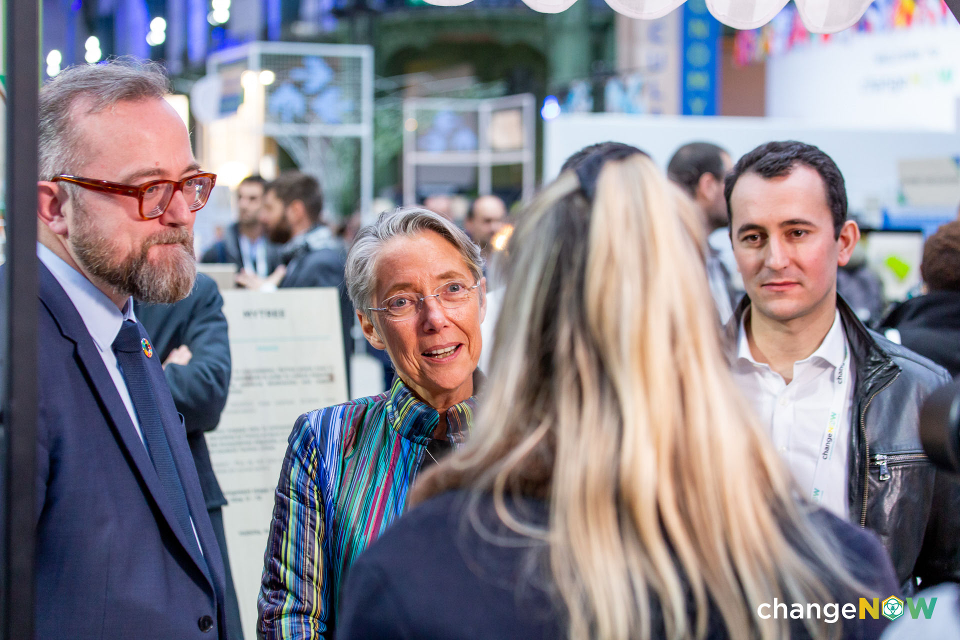 Elisabeth Borne and Santiago Lefebvre at ChangeNOW 2020