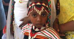 Ethiopia child looks to camera