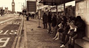 Bus stop London