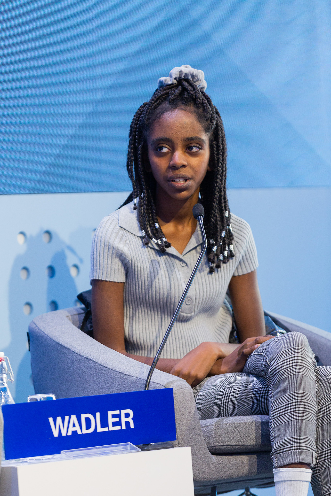 Naomi Wadler speaking at WEF Davos 2020