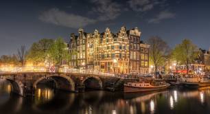 Amsterdam city view