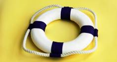 Yellow lifebuoy