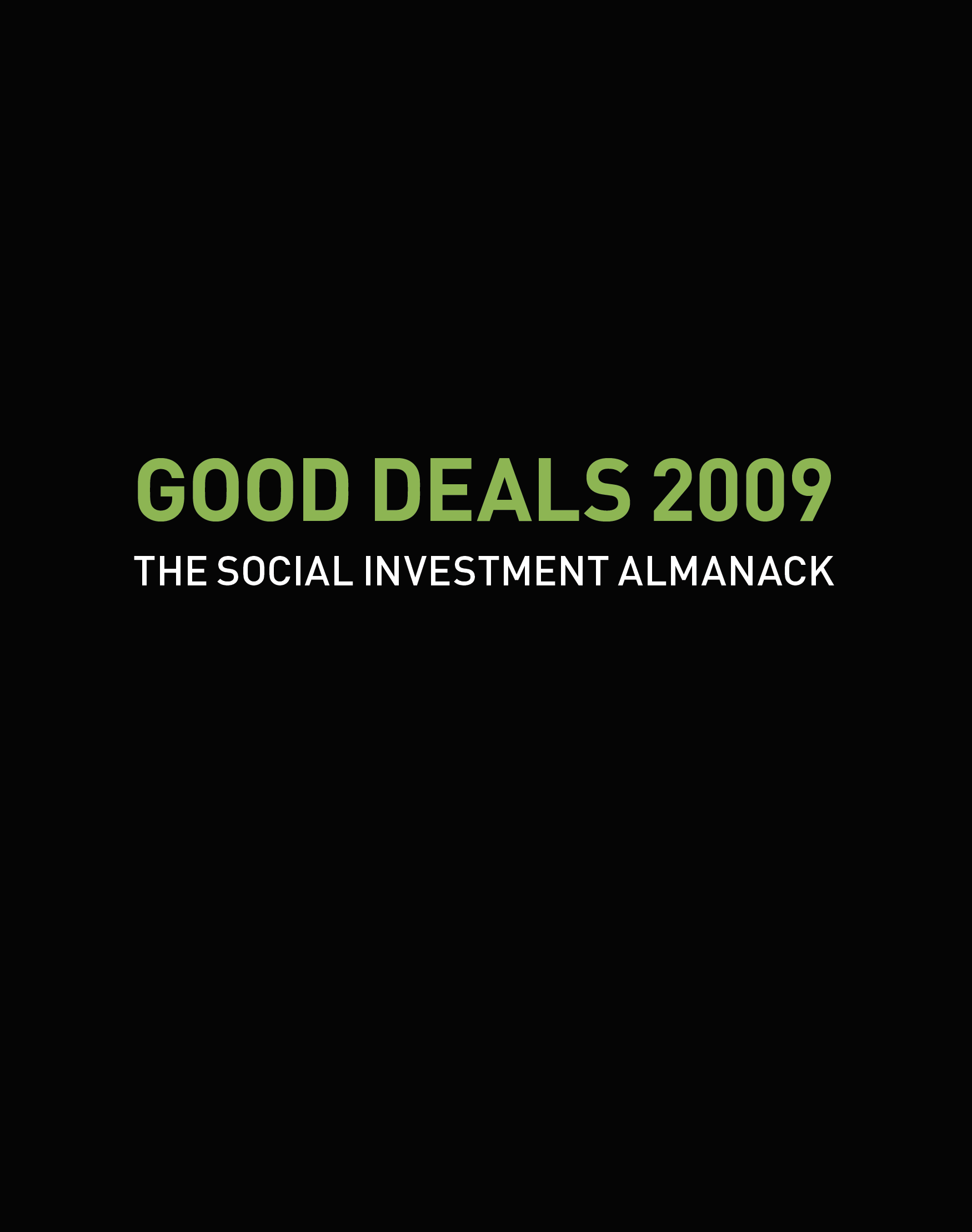 Social Investment Almanack cover